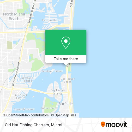 Old Hat Fishing Charters map