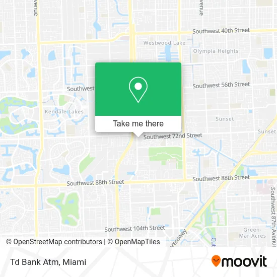 Td Bank Atm map