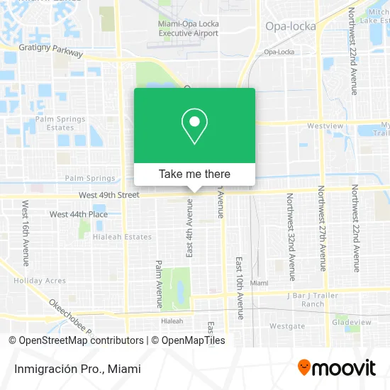 Inmigración Pro. map