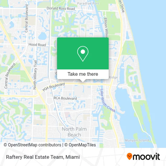 Raftery Real Estate Team map