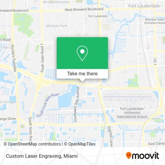 Custom Laser Engraving map