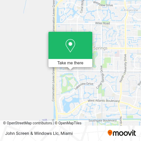 John Screen & Windows Llc map