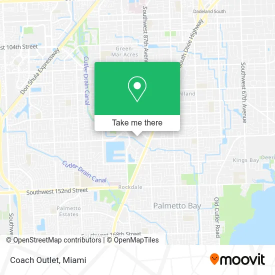 Coach Outlet map