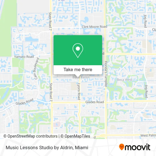 Music Lessons Studio by Aldrin map