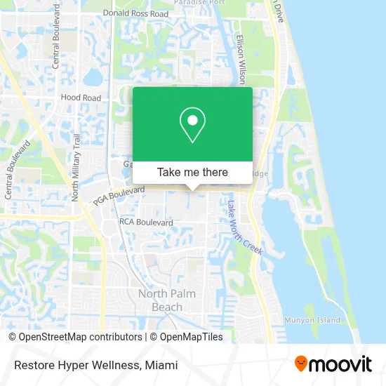 Restore Hyper Wellness map