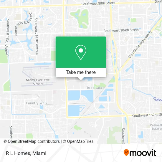 R L Homes map