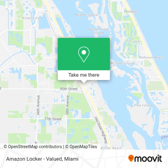 Amazon Locker - Valued map