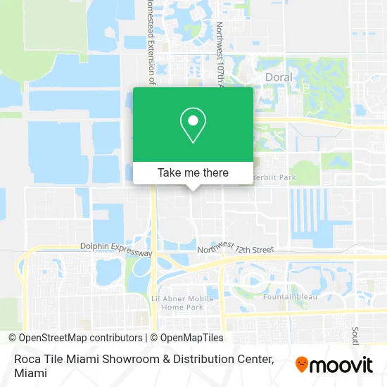 Roca Tile Miami Showroom & Distribution Center map