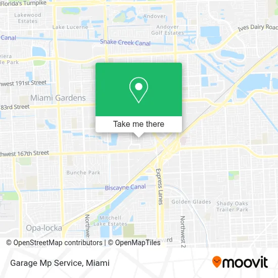 Garage Mp Service map