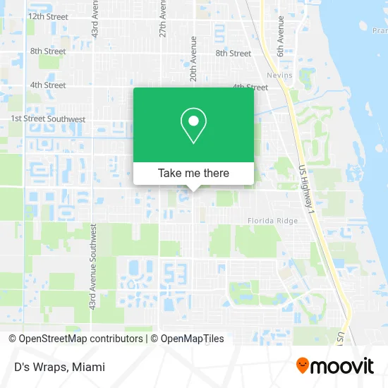D's Wraps map