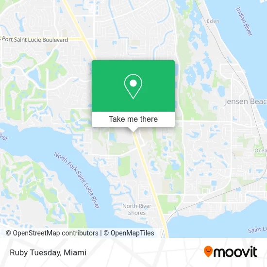 Ruby Tuesday map