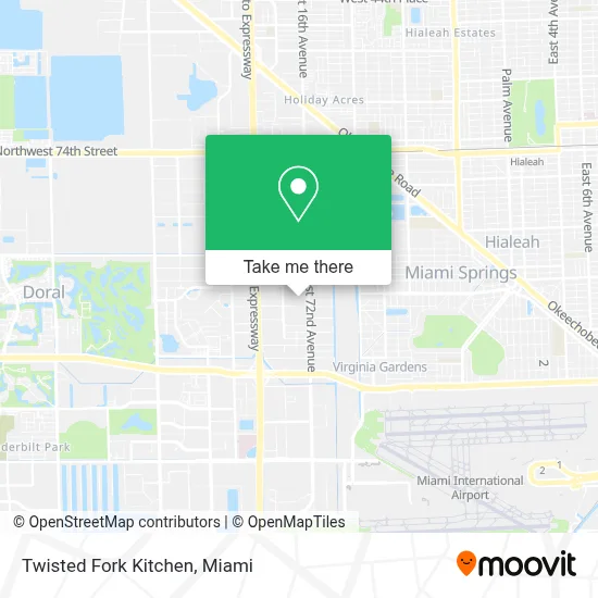 Twisted Fork Kitchen map
