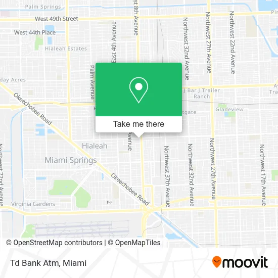 Td Bank Atm map