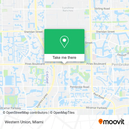 Western Union map