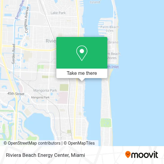Riviera Beach Energy Center map