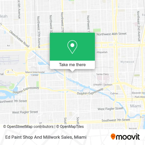 Ed Paint Shop And Millwork Sales map