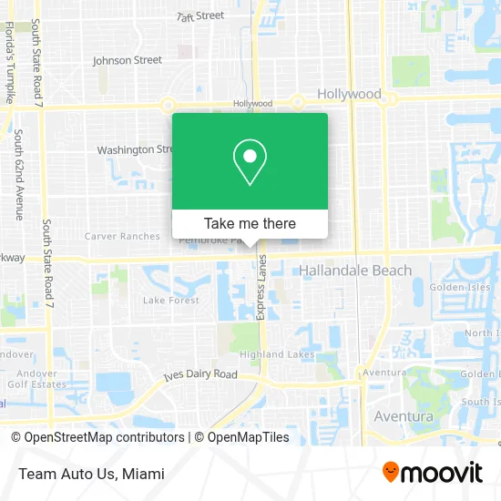 Team Auto Us map