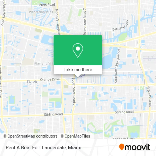 Rent A Boat Fort Lauderdale map