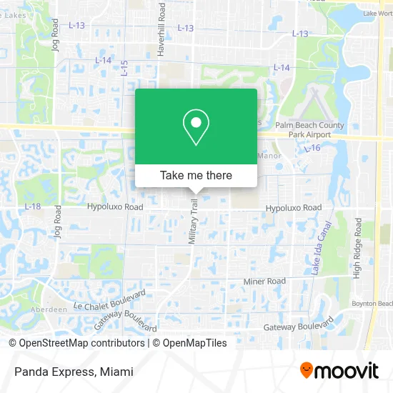 Panda Express map