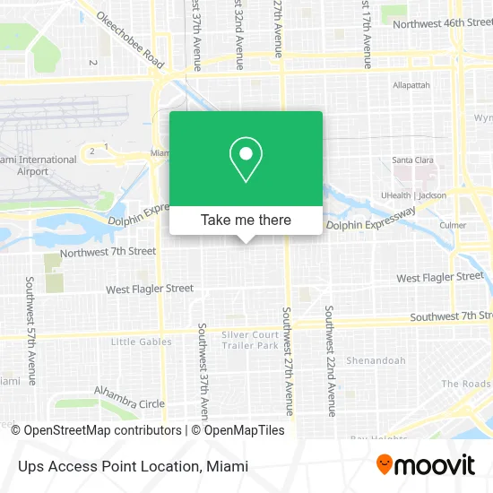 Ups Access Point Location map