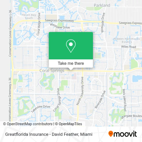 Greatflorida Insurance - David Feather map
