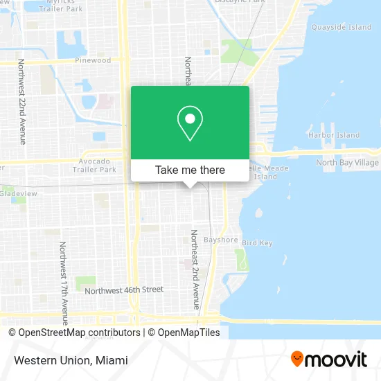 Western Union map