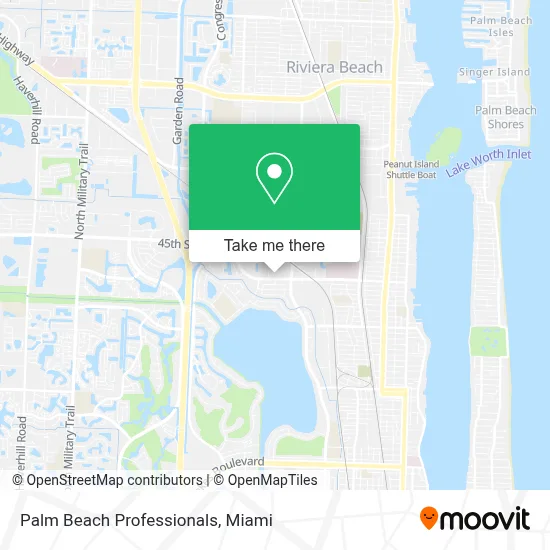 Palm Beach Professionals map