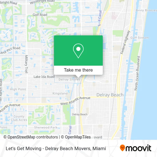 Let's Get Moving - Delray Beach Movers map