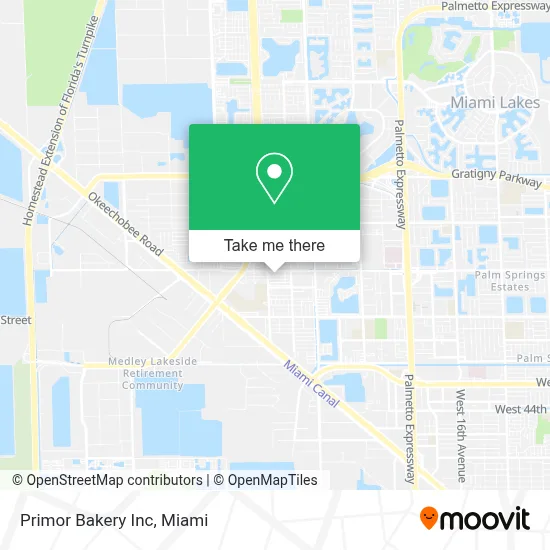 Primor Bakery Inc map