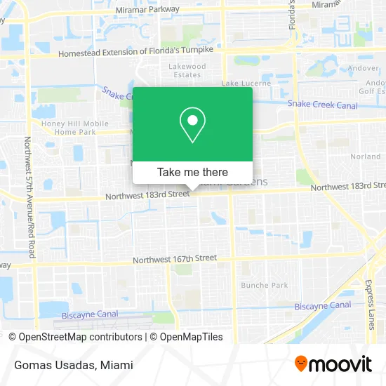 Gomas Usadas map