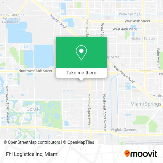 Fhl Logistics Inc map