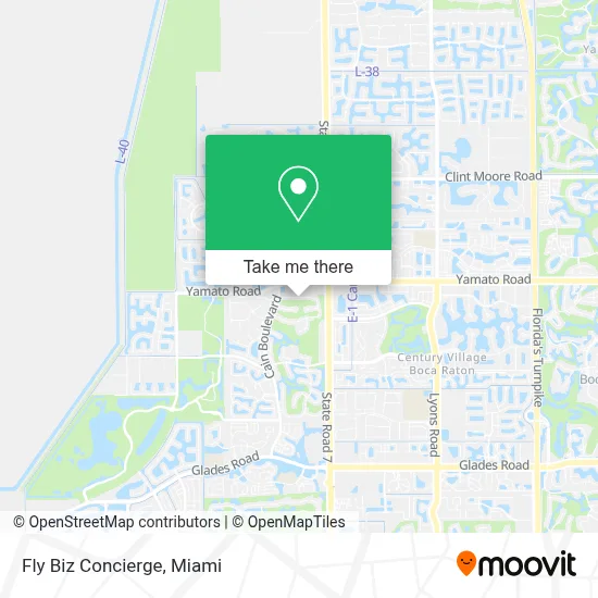 Fly Biz Concierge map
