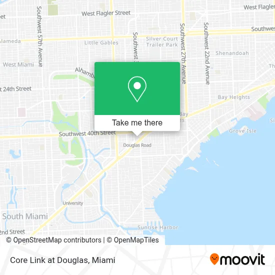 Core Link at Douglas map