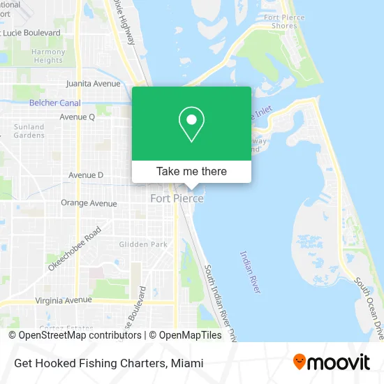 Get Hooked Fishing Charters map
