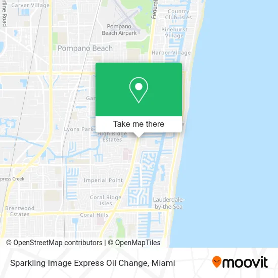 Sparkling Image Express Oil Change map