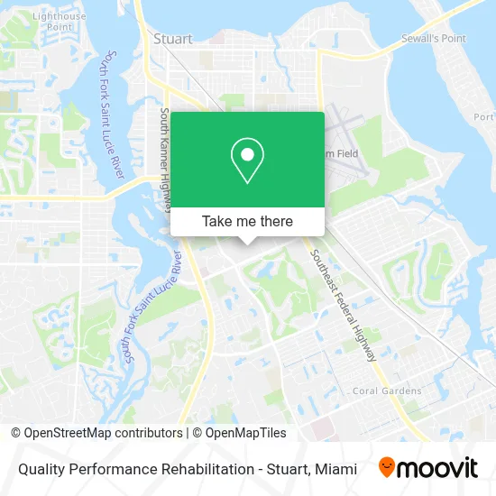 Quality Performance Rehabilitation - Stuart map