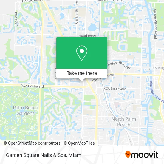 Garden Square Nails & Spa map