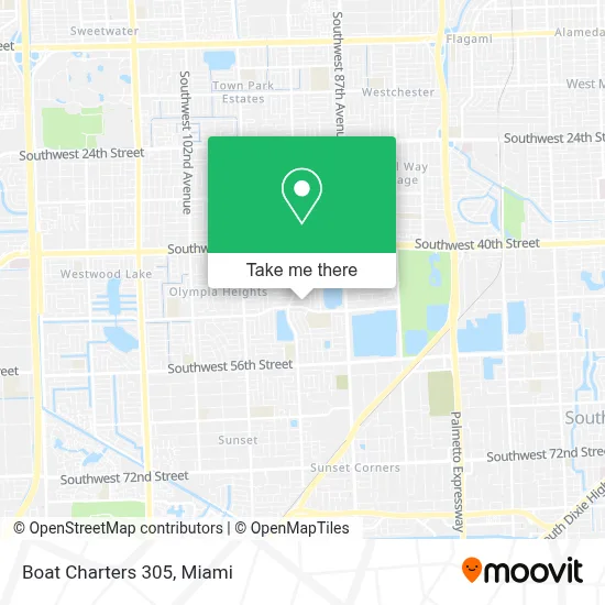 Boat Charters 305 map