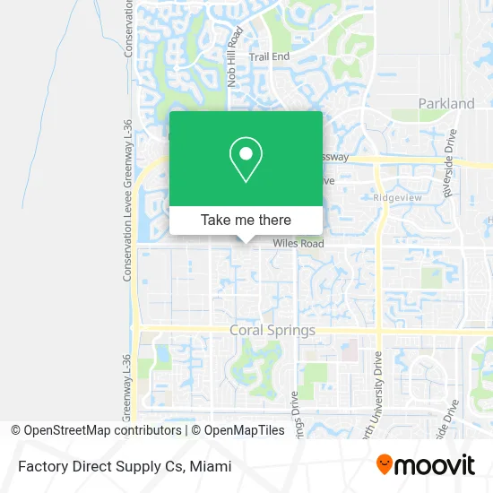Factory Direct Supply Cs map