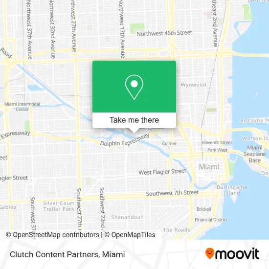 Clutch Content Partners map