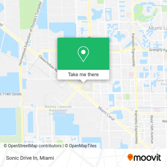 Sonic Drive In map