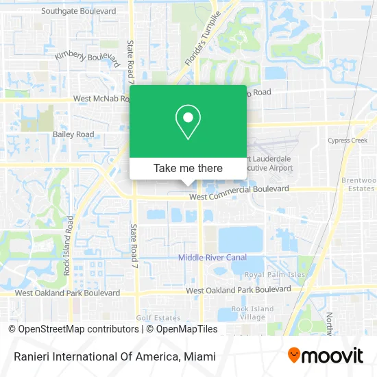 Ranieri International Of America map