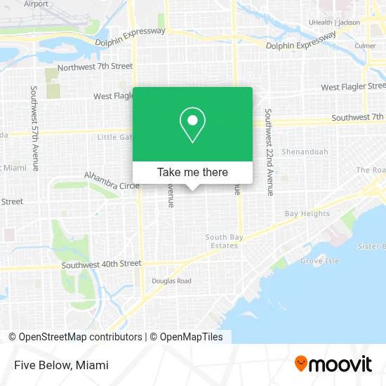 Five Below map