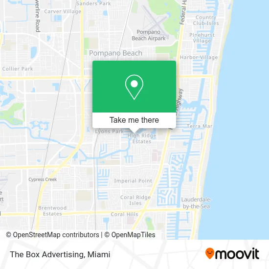 The Box Advertising map