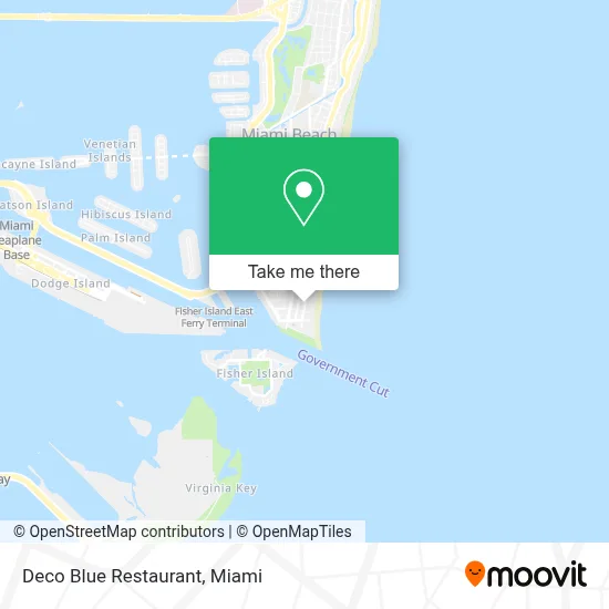 Deco Blue Restaurant map
