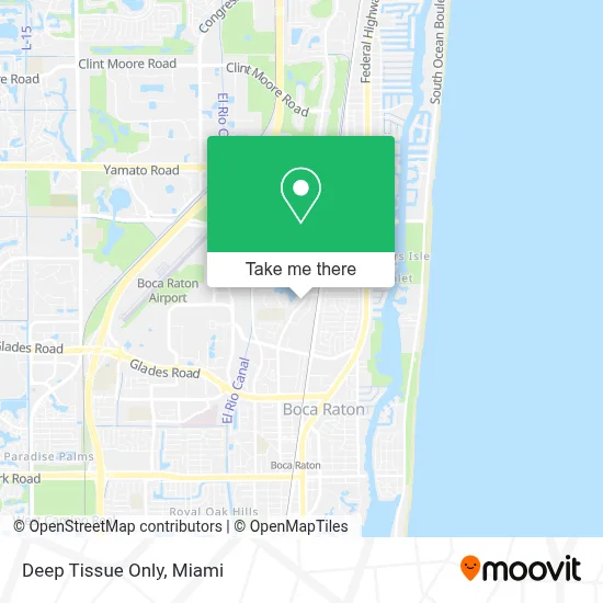 Deep Tissue Only map