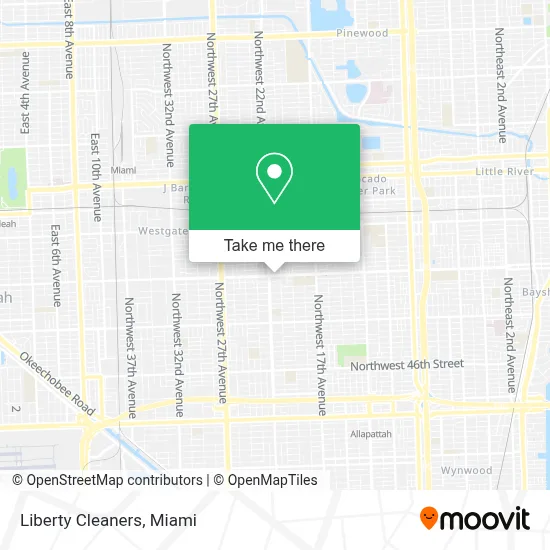 Liberty Cleaners map