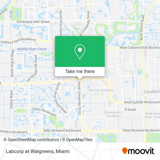 Labcorp at Walgreens map