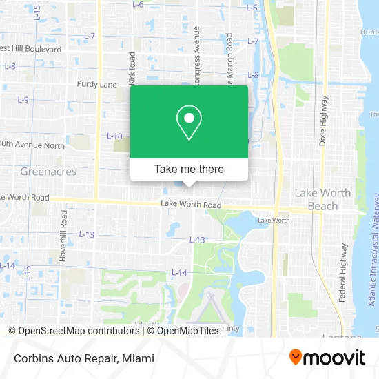 Corbins Auto Repair map