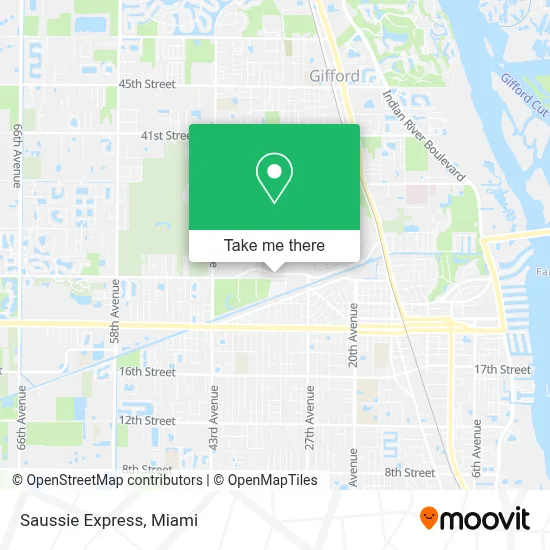 Saussie Express map